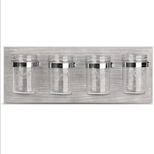 Grey Rustic Mason Jar Holder